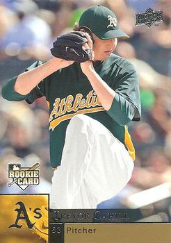 #1002 Trevor Cahill - Oakland Athletics - 2009 Upper Deck Baseball