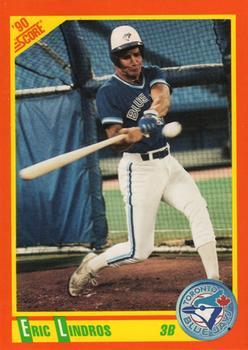 #100T Eric Lindros - Toronto Blue Jays - 1990 Score Rookie & Traded Baseball