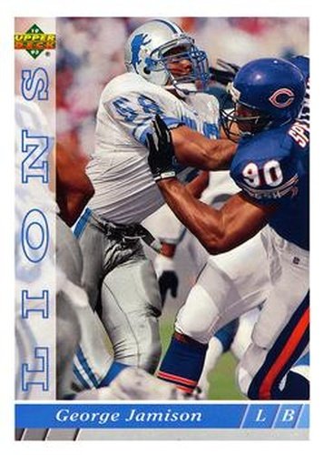 #100 George Jamison - Detroit Lions - 1993 Upper Deck Football
