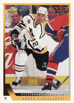 #100 Peter Taglianetti - Pittsburgh Penguins - 1993-94 Upper Deck Hockey
