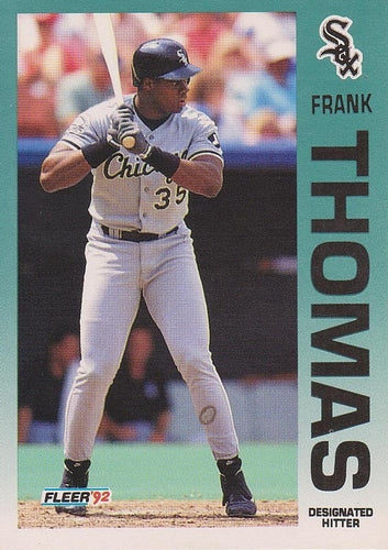 #100 Frank Thomas - Chicago White Sox - 1992 Fleer Baseball