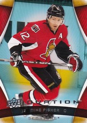 #100 Mike Fisher - Ottawa Senators - 2009-10 Upper Deck Ovation Hockey