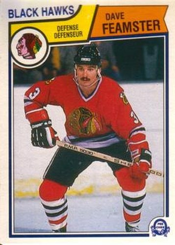 #100 Dave Feamster - Chicago Blackhawks - 1983-84 O-Pee-Chee Hockey