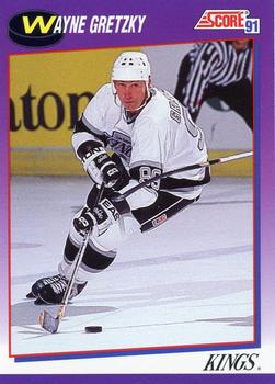 #100 Wayne Gretzky - Los Angeles Kings - 1991-92 Score American Hockey