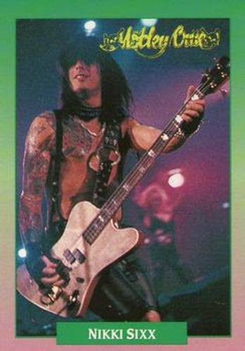 #100 Nikki Sixx - 1991 Brockum Rock Cards