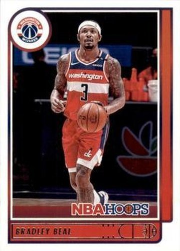 #100 Bradley Beal - Washington Wizards - 2021-22 Hoops Basketball