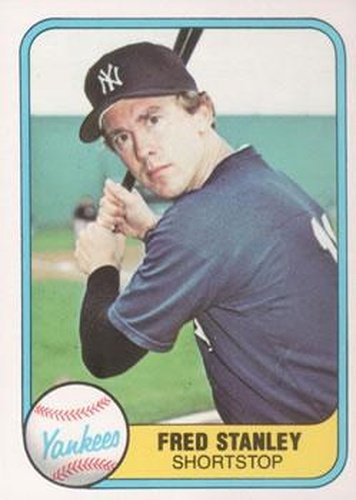 #100 Fred Stanley - New York Yankees - 1981 Fleer Baseball