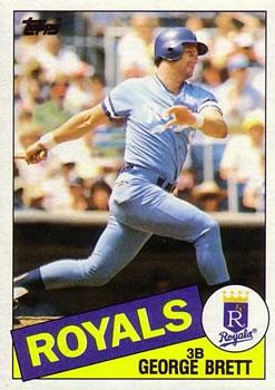 #100 George Brett - Kansas City Royals - 1985 Topps Baseball