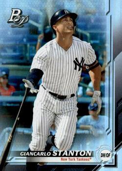 #100 Giancarlo Stanton - New York Yankees - 2019 Bowman Platinum Baseball