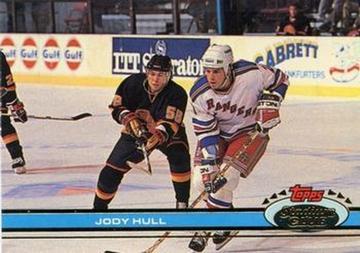#100 Jody Hull - New York Rangers - 1991-92 Stadium Club Hockey