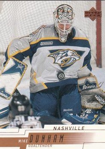 #100 Mike Dunham - Nashville Predators - 2000-01 Upper Deck Hockey
