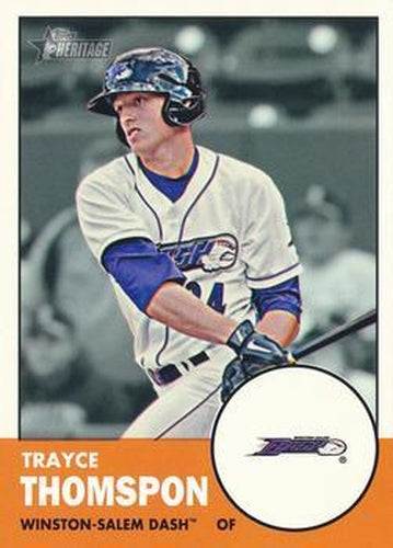 #100 Trayce Thompson - Winston-Salem Dash - 2012 Topps Heritage Minor League Baseball