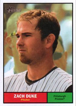 #100 Zach Duke - Pittsburgh Pirates - 2010 Topps Heritage Baseball