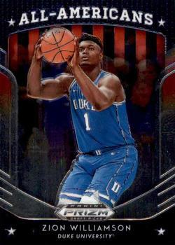 #100 Zion Williamson - Duke Blue Devils - 2019 Panini Prizm Draft Picks Basketball