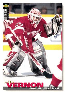 #100 Mike Vernon - Detroit Red Wings - 1995-96 Collector's Choice Hockey