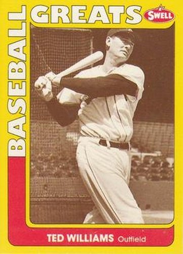 #100 Ted Williams - Boston Red Sox - 1991 Swell Baseball Greats