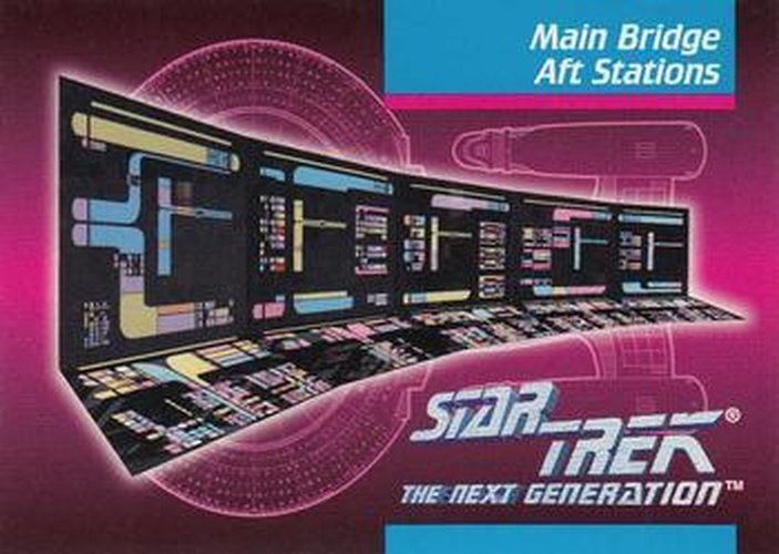 #100 Main Bridge Aft Stations - 1992 Impel Star Trek: The Next Generation