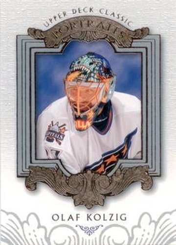 #100 Olaf Kolzig - Washington Capitals - 2003-04 Upper Deck Classic Portraits Hockey