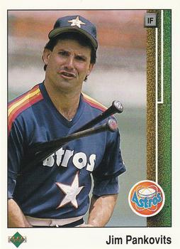 #100 Jim Pankovits - Houston Astros - 1989 Upper Deck Baseball