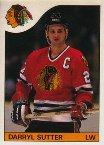 #100 Darryl Sutter - Chicago Blackhawks - 1985-86 O-Pee-Chee Hockey