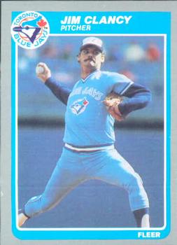#101 Jim Clancy - Toronto Blue Jays - 1985 Fleer Baseball