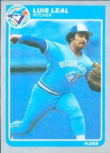 #113 Luis Leal - Toronto Blue Jays - 1985 Fleer Baseball