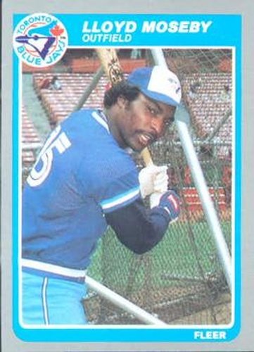 #115 Lloyd Moseby - Toronto Blue Jays - 1985 Fleer Baseball