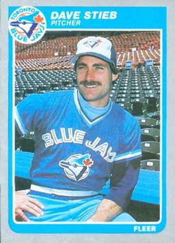 #117 Dave Stieb - Toronto Blue Jays - 1985 Fleer Baseball