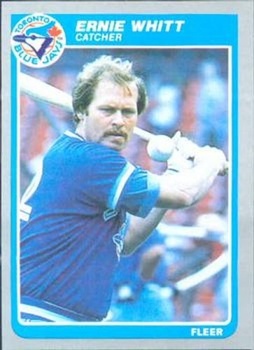 #119 Ernie Whitt - Toronto Blue Jays - 1985 Fleer Baseball