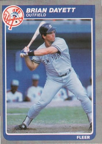 #125 Brian Dayett - New York Yankees - 1985 Fleer Baseball