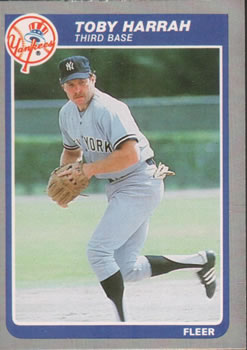 #130 Toby Harrah - New York Yankees - 1985 Fleer Baseball