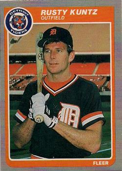 #14 Rusty Kuntz - Detroit Tigers - 1985 Fleer Baseball
