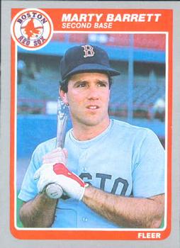 #150 Marty Barrett - Boston Red Sox - 1985 Fleer Baseball