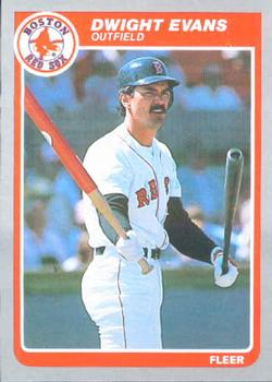 #158 Dwight Evans - Boston Red Sox - 1985 Fleer Baseball