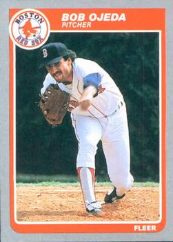 #166 Bob Ojeda - Boston Red Sox - 1985 Fleer Baseball