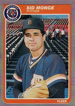#17 Sid Monge - Detroit Tigers - 1985 Fleer Baseball