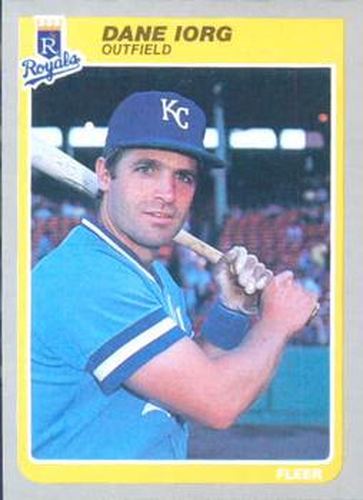 #204 Dane Iorg - Kansas City Royals - 1985 Fleer Baseball