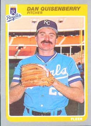 #211 Dan Quisenberry - Kansas City Royals - 1985 Fleer Baseball