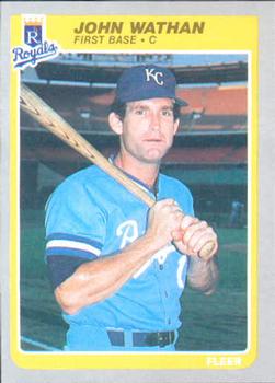 #216 John Wathan - Kansas City Royals - 1985 Fleer Baseball