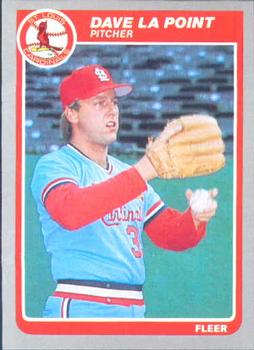 #233 Dave LaPoint - St. Louis Cardinals - 1985 Fleer Baseball
