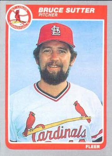 #241 Bruce Sutter - St. Louis Cardinals - 1985 Fleer Baseball