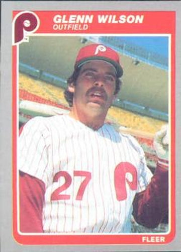 #268 Glenn Wilson - Philadelphia Phillies - 1985 Fleer Baseball