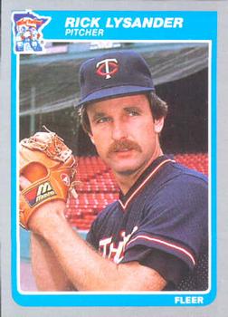 #284 Rick Lysander - Minnesota Twins - 1985 Fleer Baseball