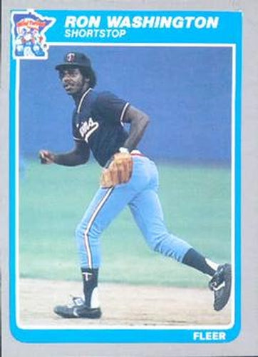 #292 Ron Washington - Minnesota Twins - 1985 Fleer Baseball