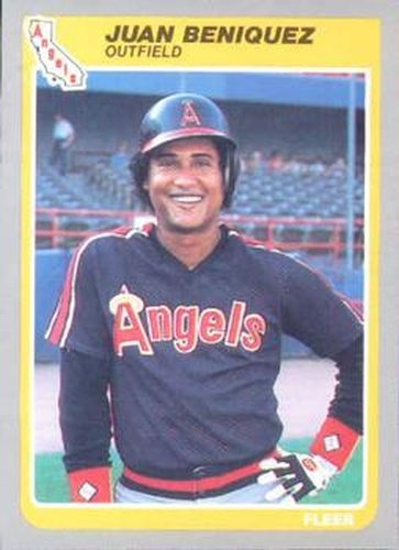 #294 Juan Beniquez - California Angels - 1985 Fleer Baseball
