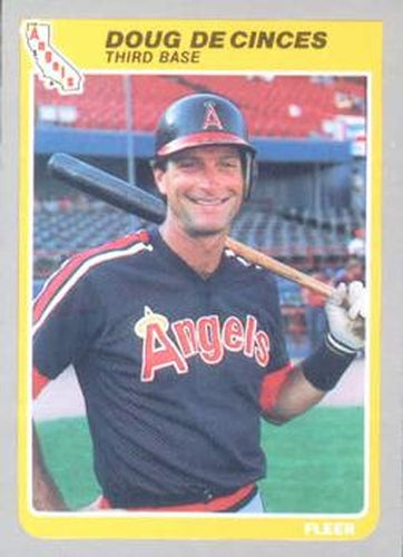 #299 Doug DeCinces - California Angels - 1985 Fleer Baseball