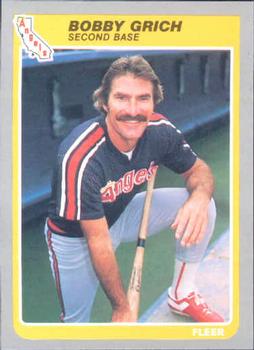 #302 Bobby Grich - California Angels - 1985 Fleer Baseball