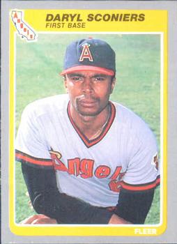 #312 Daryl Sconiers - California Angels - 1985 Fleer Baseball