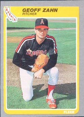 #317 Geoff Zahn - California Angels - 1985 Fleer Baseball