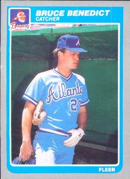 #320 Bruce Benedict - Atlanta Braves - 1985 Fleer Baseball